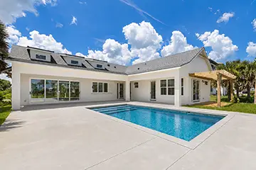 Pool and outdoor living area